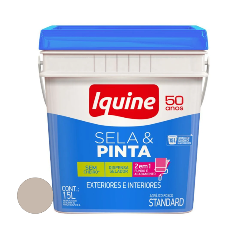 Tinta Acrílica Sela e Pinta Tapacurá 15L Iquine