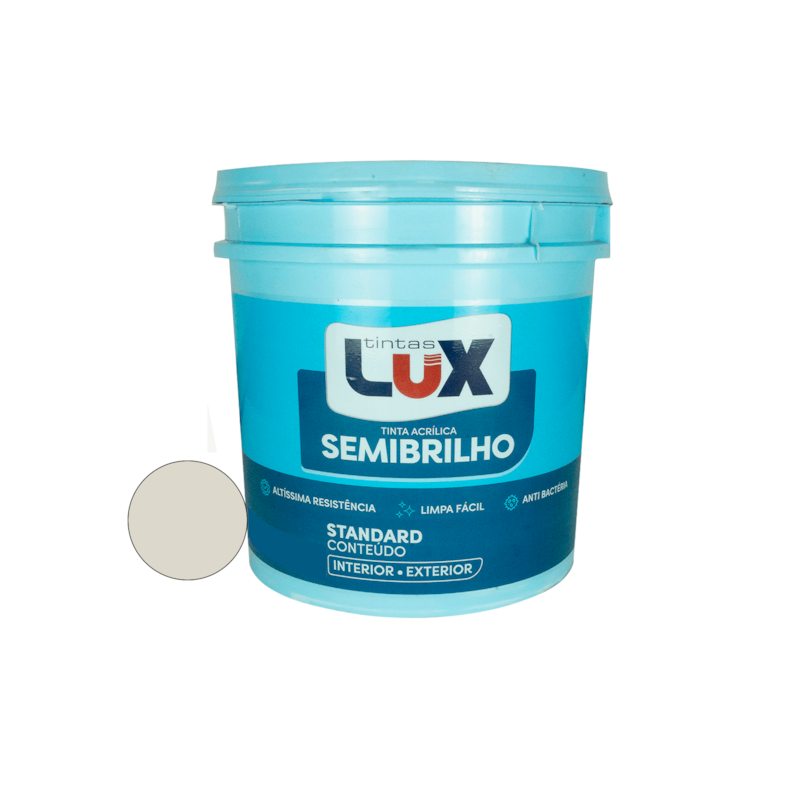 Tinta Acrílica Semi Brilho Branco Gelo 3,6L Tintas Lux
