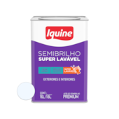 Tinta Acrílica Semibrilho Super Lavável 18L Branco Neve Iquine Tinta Acrílica Semibrilho Super Lavável 18L Branco Neve Iquine