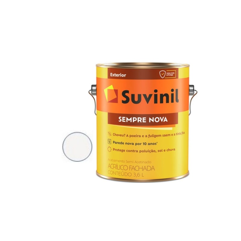 Tinta Acrílica Sempre Nova Semi Acetinado Branco 3.6L Suvinil