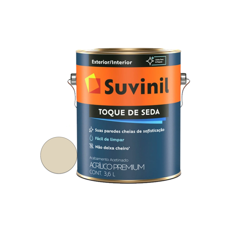 Tinta Acrílica Toque de Seda Palha 3,6L Suvinil