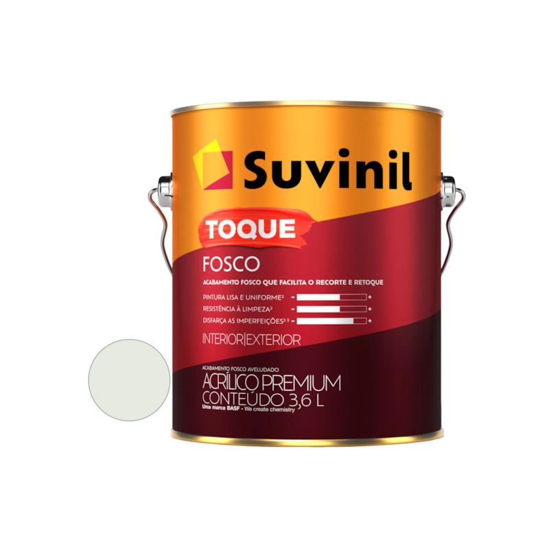 Tinta Acrílica Toque Fosco Branco Gelo 3,6L Suvinil