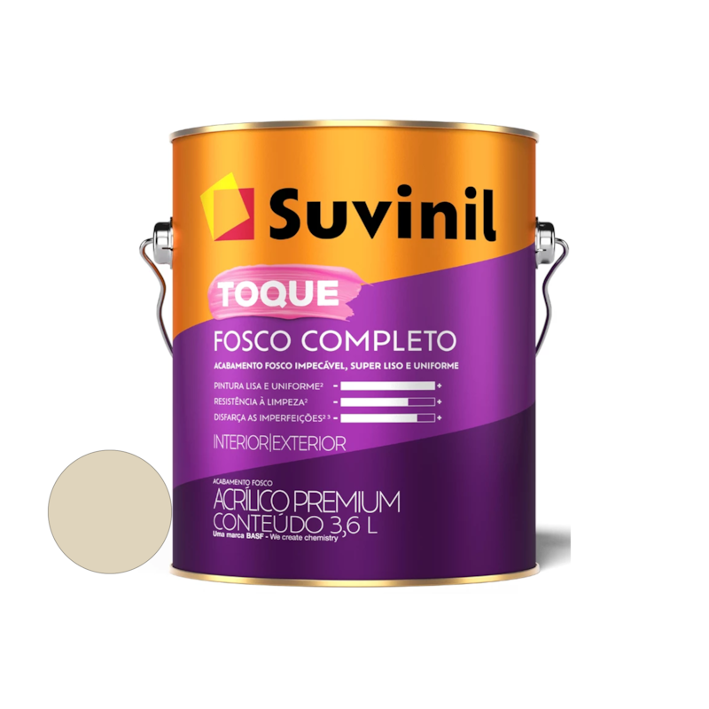 Tinta Acrílica Toque Fosco Completo Palha 3,6L Suvinil