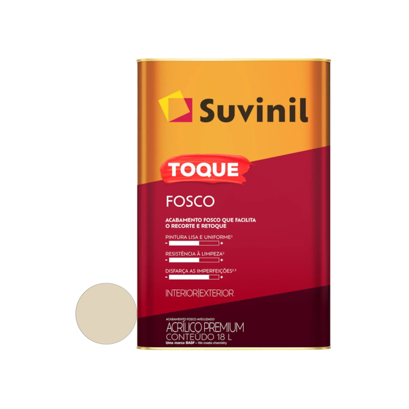 Tinta Acrílica Toque Fosco Palha 18L Suvinil