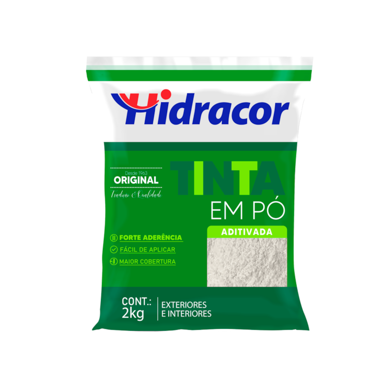 Tinta em Pó Branco 2kg Hidracor