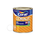 Tinta Esmalte Base de Água Coralit Total Brilhante Branco 900ml Coral