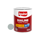 Tinta Esmalte Base de Água Dialine Topa Tudo Alto Brilho Platina 750ml Iquine