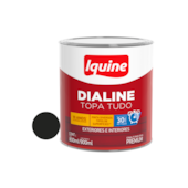 Tinta Esmalte Base de Água Dialine Topa Tudo Alto Brilho Preto 0,9L Iquine Tinta Esmalte Base de Água Dialine Topa Tudo Alto Brilho Preto 0,9L Iquine