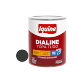 Tinta Esmalte Base de Água Dialine Topa Tudo Alto Brilho Preto 750ml Iquine