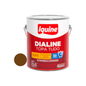 Tinta Esmalte Base de Água Dialine Topa Tudo Alto Brilho Tabaco 3,0L Iquine