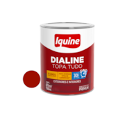 Tinta Esmalte Base de Água Dialine Topa Tudo Alto Brilho Vermelho 750ml Iquine
