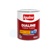Tinta Esmalte Base de Água Dialine Topa Tudo Fosco Branco 750ml Iquine