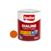 Tinta Esmalte Base de Água Dialine Topa Tudo Laranja 750ml Iquine