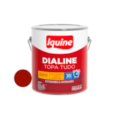 Tinta Esmalte Base de Água Dialine Topa Tudo Vermelho 3,0L Iquine