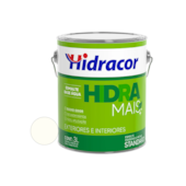 Tinta Esmalte Base de Água Hidra Mais Alto Brilho Branco Neve 3L Hidracor