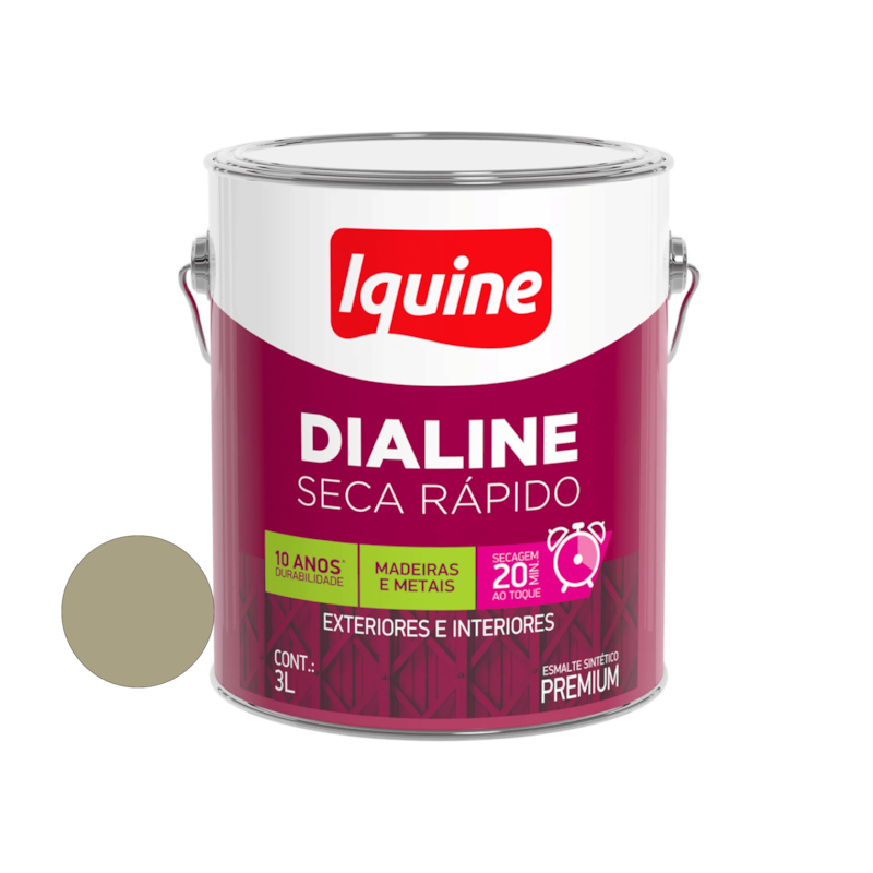Tinta Esmalte Brilho 3L Camurça Dialine Iquine