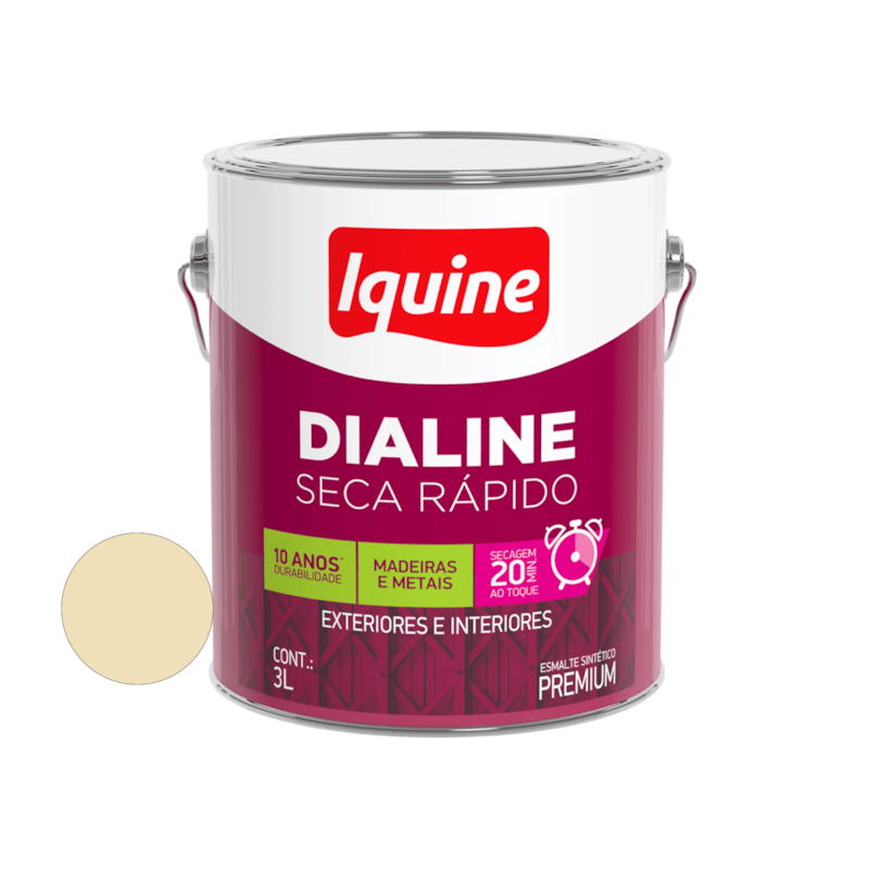 Tinta Esmalte Brilho 3L Pérola Dialine Iquine