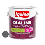 Tinta  Esmalte Brilho Dialine 3L Cinza Escuro Iquine