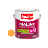 Tinta Esmalte Seca Rapido 3,6L Laranja Citrico Dialine Iquine