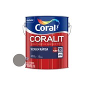Tinta Esmalte Sintético Coralit Secagem Rápida Brilhante Alumínio 3,0L Coral