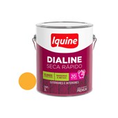 Tinta Esmalte Sintético Dialine Seca Rápido Alto Brilho Amarelo 3,0L Iquine