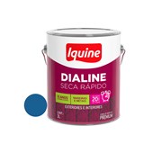 Tinta Esmalte Sintético Dialine Seca Rápido Alto Brilho Azul França 3,0L Iquine