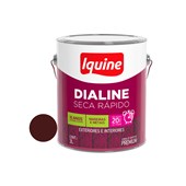 Tinta Esmalte Sintético Dialine Seca Rápido Alto Brilho Marrom 3,0L Iquine