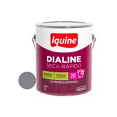 Tinta Esmalte Sintético Dialine Seca Rápido Alumínio 3,0L Iquine