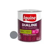 Tinta Esmalte Sintético Dialine Seca Rápido Alumínio 750ml Iquine