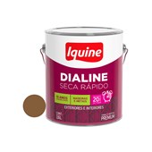 Tinta Esmalte Sintético Dialine Seca Rápido Marrom Conhaque 3,6L Iquine