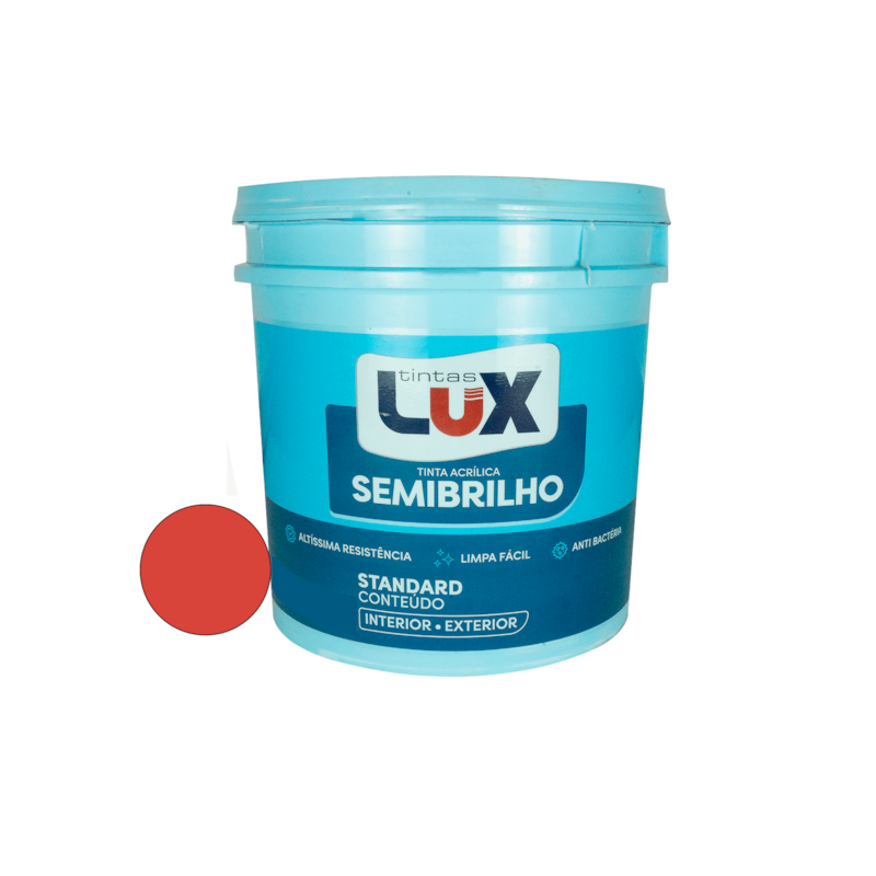 Tinta Lux Semi Brilho Vermelho Garantido 3,6L