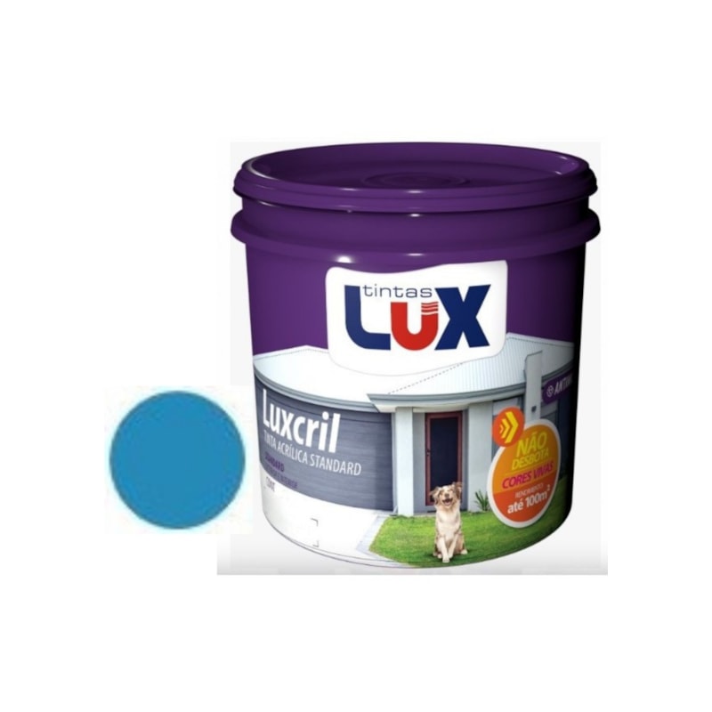 Tinta Luxcril Acrílico Fosco Azul Profundo 15L