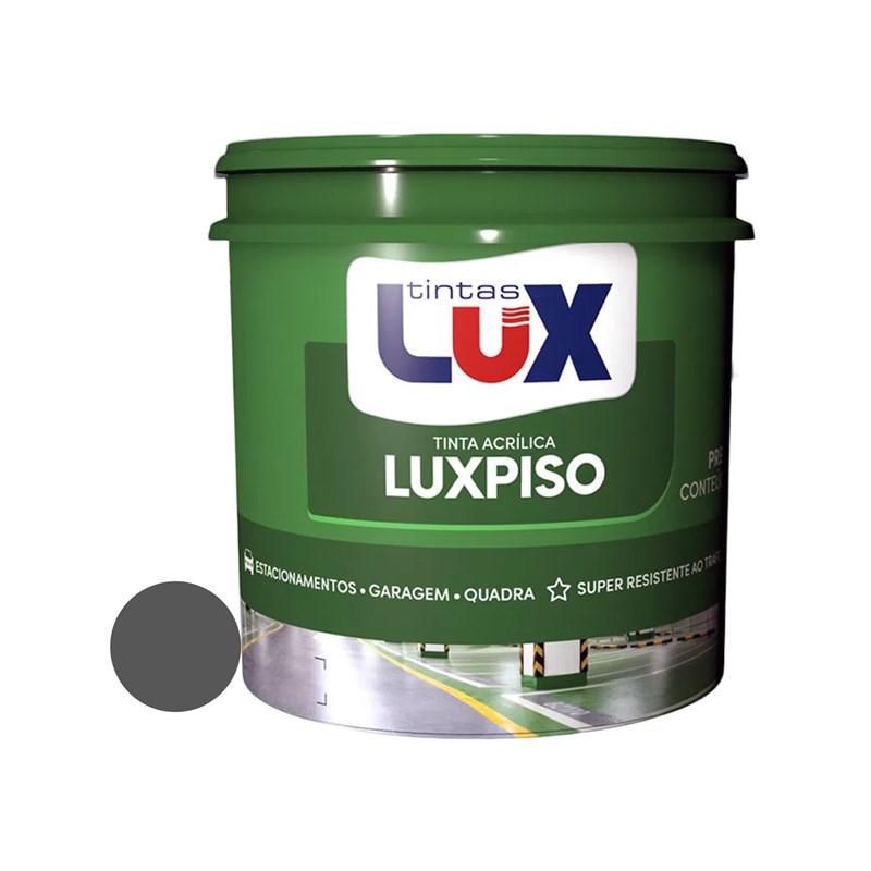 Tinta Luxpiso Fosco Cinza 15L Lux