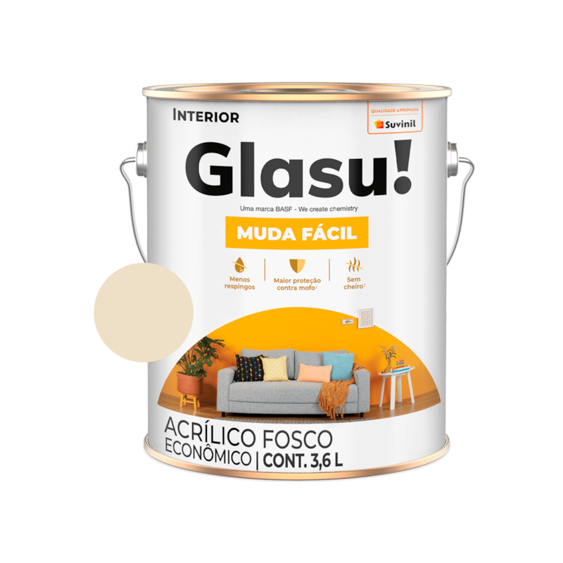 Tinta Muda Fácil Areia 3.6L Glasu