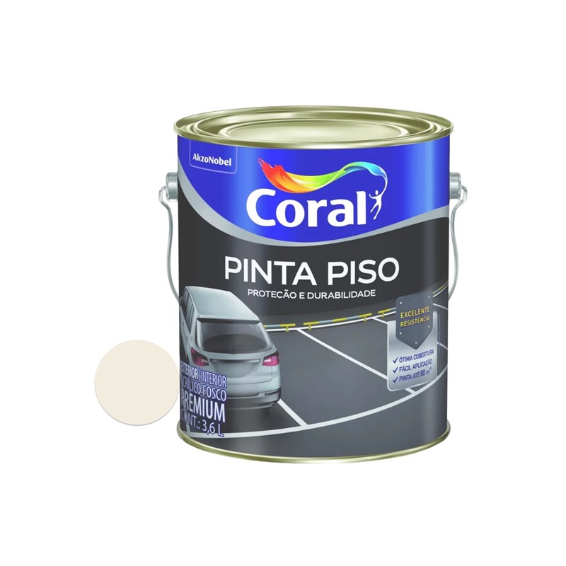 Tinta Pinta Piso Branco 3,6L Coral