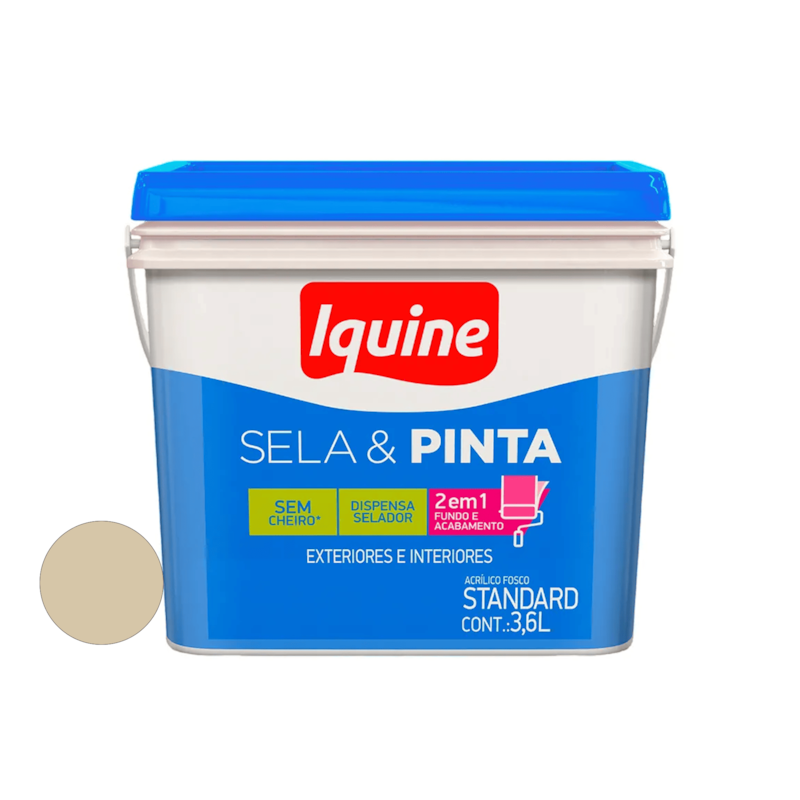 Tinta Sela e Pinta Areia 3,6L Iquine