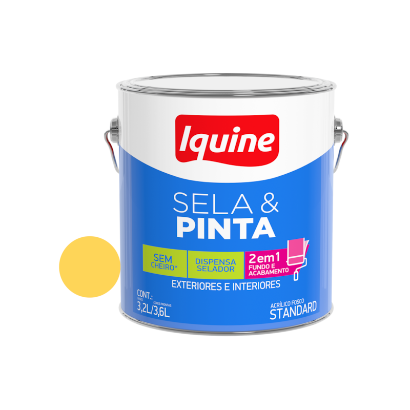 Tinta Sela e Pinta Canjica 3,6L Iquine