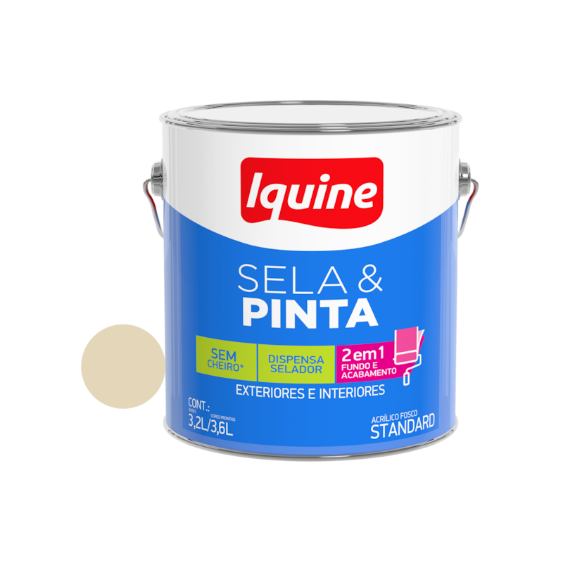 Tinta Sela e Pinta Palha 3,6L Iquine