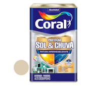 Tinta Sol e Chuva Pintura Impermeabilizante Areia 18L Coral