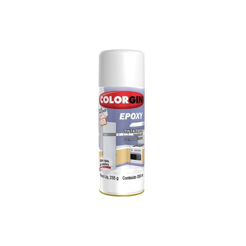 Tinta Spray Epoxy Branco 350ml Colorgin