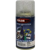 Tinta Spray Glitter Prata 100ml Colorgin