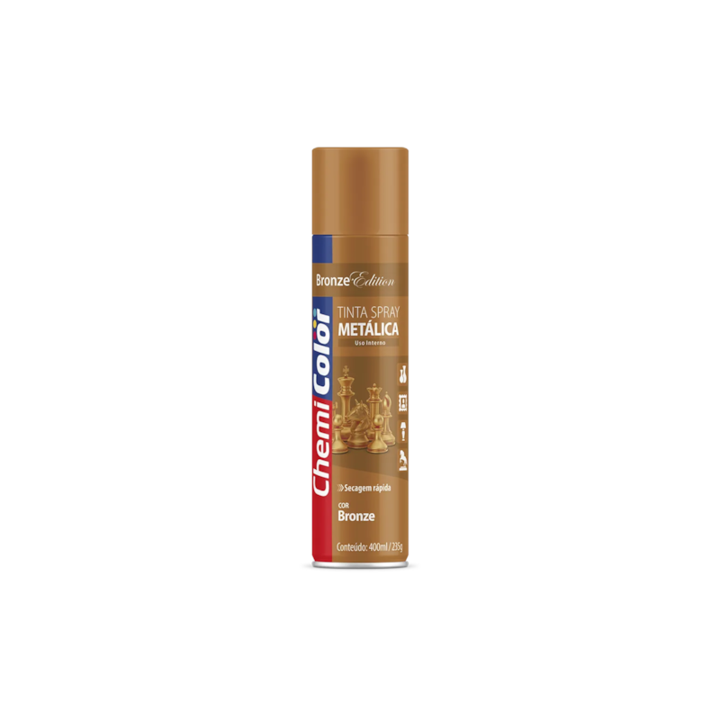 Tinta Spray Metálica Bronze 400ml Chemicolor
