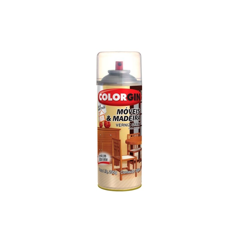 Tinta Spray para Móveis e Madeira Natural Fosco 350ml Colorgin