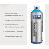 Tinta Spray Street Art  Azul Smurfy 400ML Tekbond