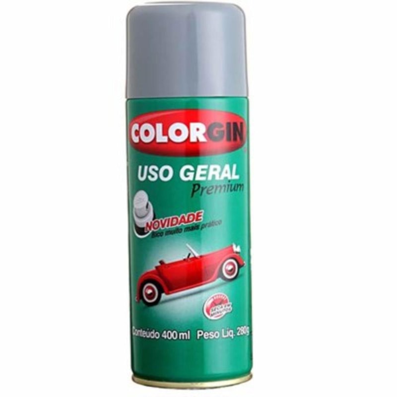 Tinta Spray Uso Geral Alumínio 400ml Colorgin