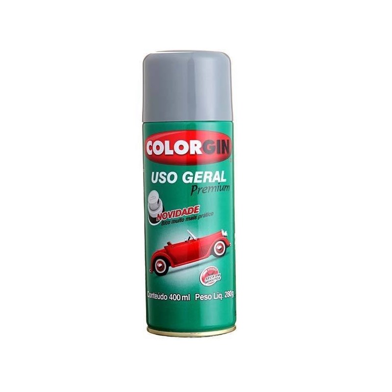 Tinta Spray Uso Geral Cinza Mediterrâneo 400ml Colorgin