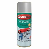 Tinta Spray Uso Geral Cinza Placa 400ml Colorgin
