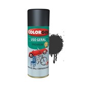 Tinta Spray Uso Geral Fosco Preto 400ml Colorgin