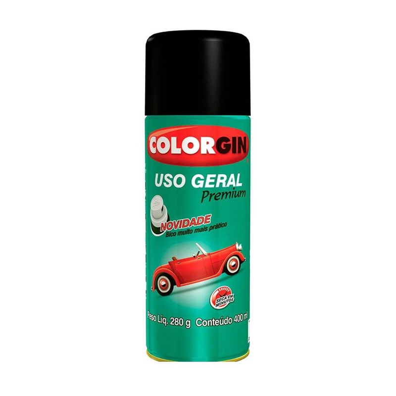 Tinta Spray Uso Geral Grafite 400ml Colorgin