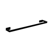 Toalheiro Barra Longo 60cm Preto Fosco em Aço Inox FMTR1769B Casa OK